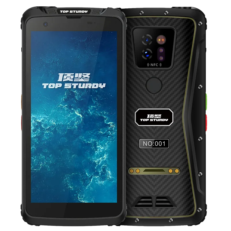 顶坚 V2 单北斗定位三防手持终端:5.5 英寸屏、8000mAh、IP68、后置指纹与 NFC