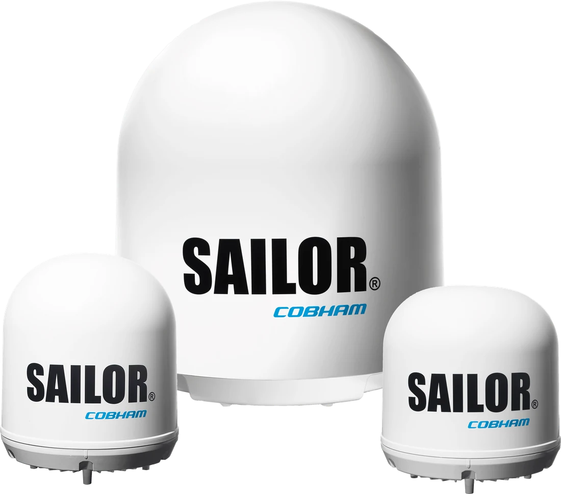 Cobham SAILOR FleetBroadband 三款船载终端全家福