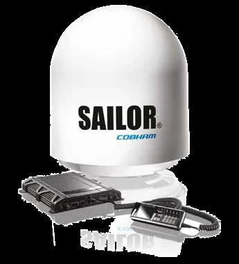 Cobham SAILOR 500 FleetBroadband 系统组成:甲板单元、舱内单元与 IP 话机