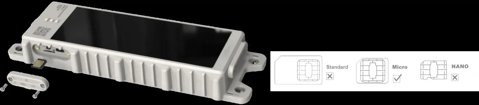 JX-i20 装入 Micro SIM 卡：L 型扳手拧开卡盖，仅支持 Micro 卡型