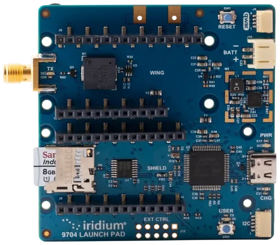 Launch Pad 开发板另一面的扩展接口与 9704 LAUNCH PAD 丝印