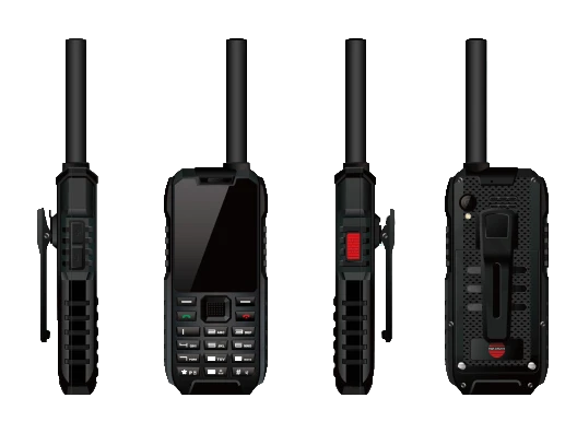 华力创通 HTL1200 天通功能机官方产品图:直板按键+外置天线四视图
