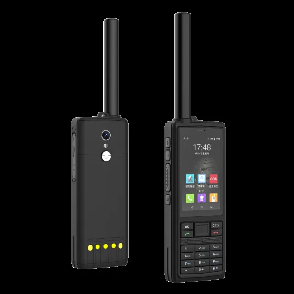 星联天通 T901 天通对讲智能终端官方产品图:全键盘+独立 PTT+外置天线